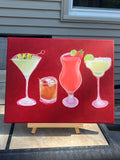 "Drinks" - 11 x 14 Inch Original
