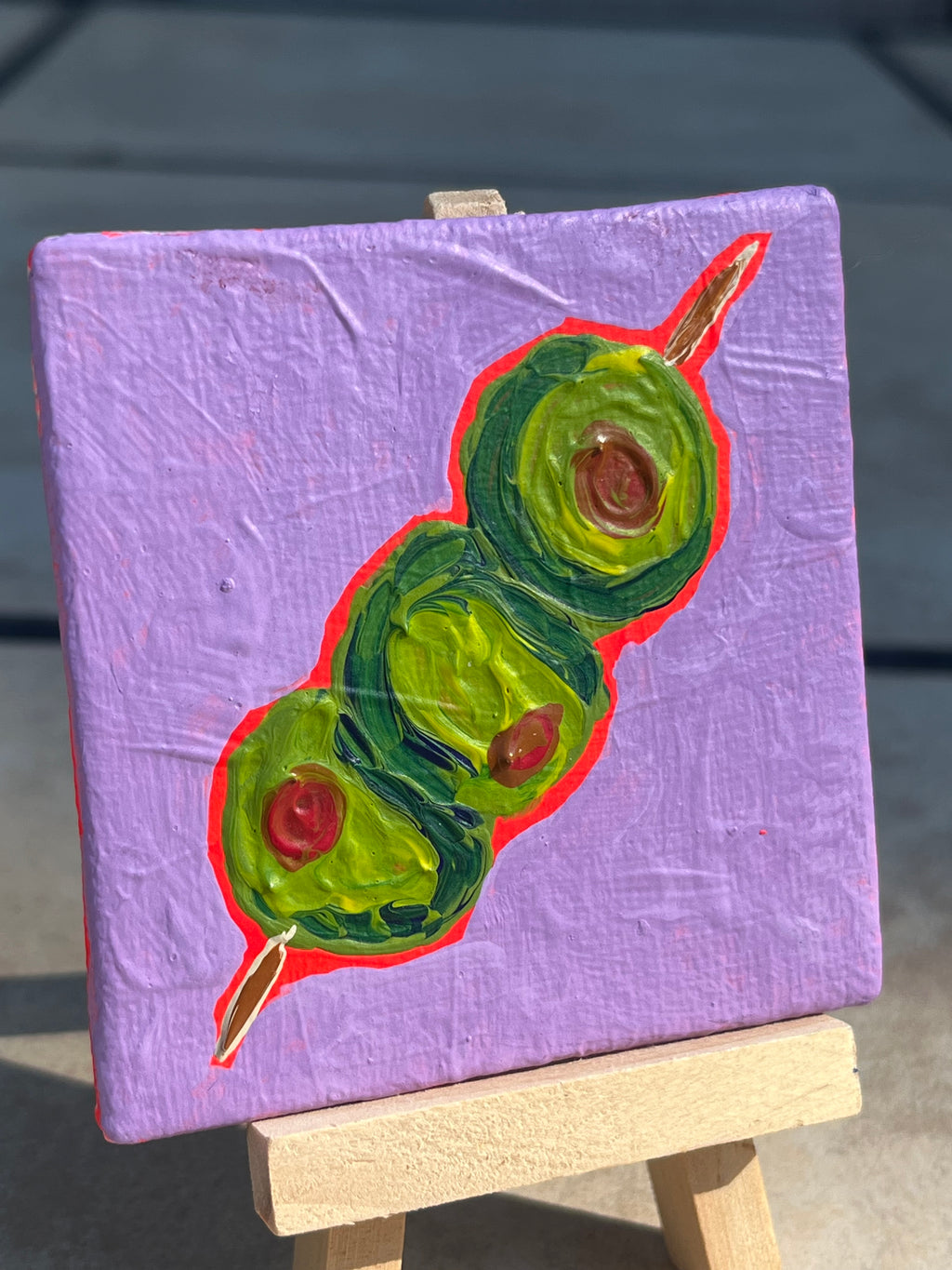 "Olives" - 2.5 x 2.5 Inch Original