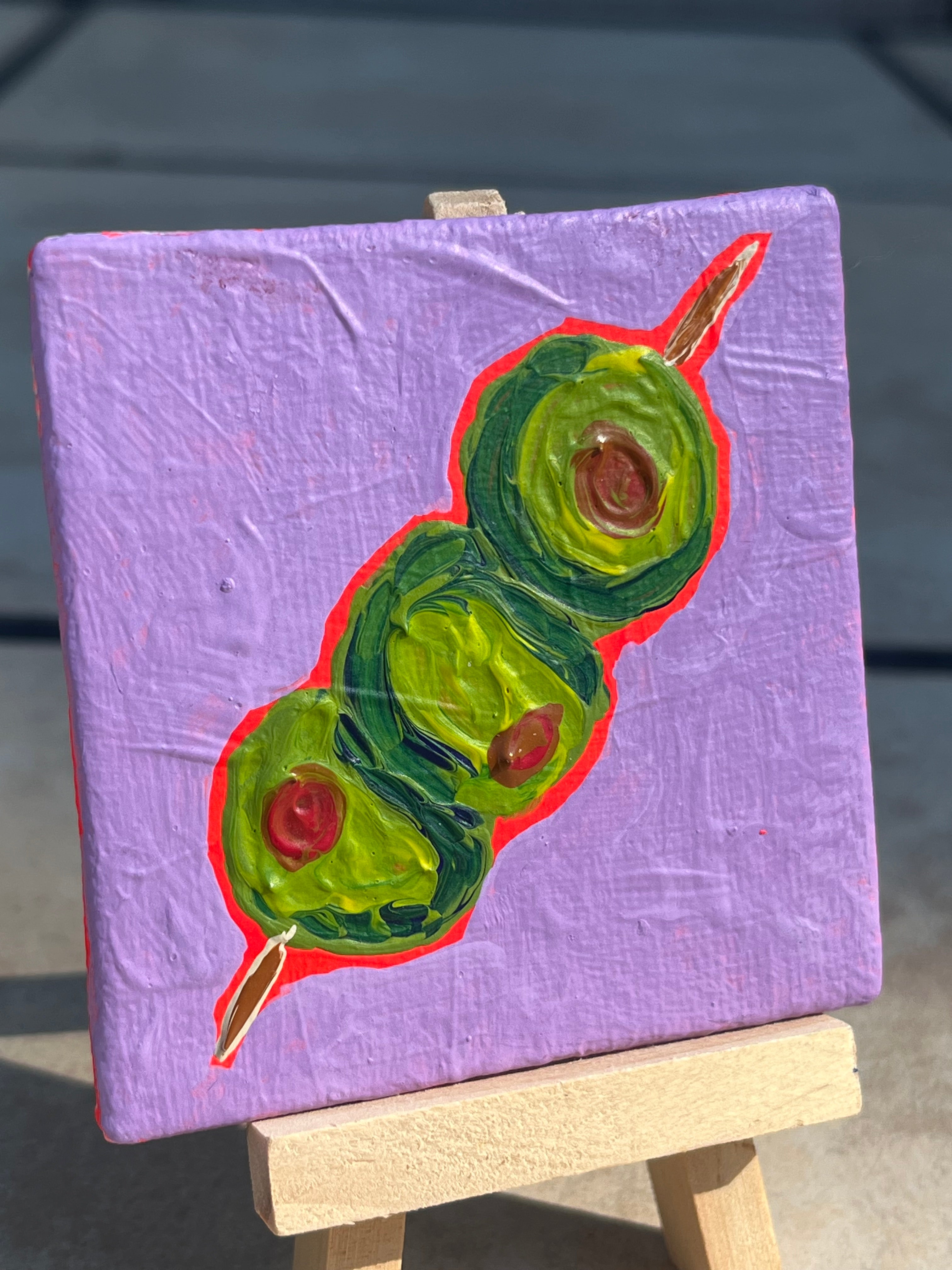 "Olives" - 2.5 x 2.5 Inch Original