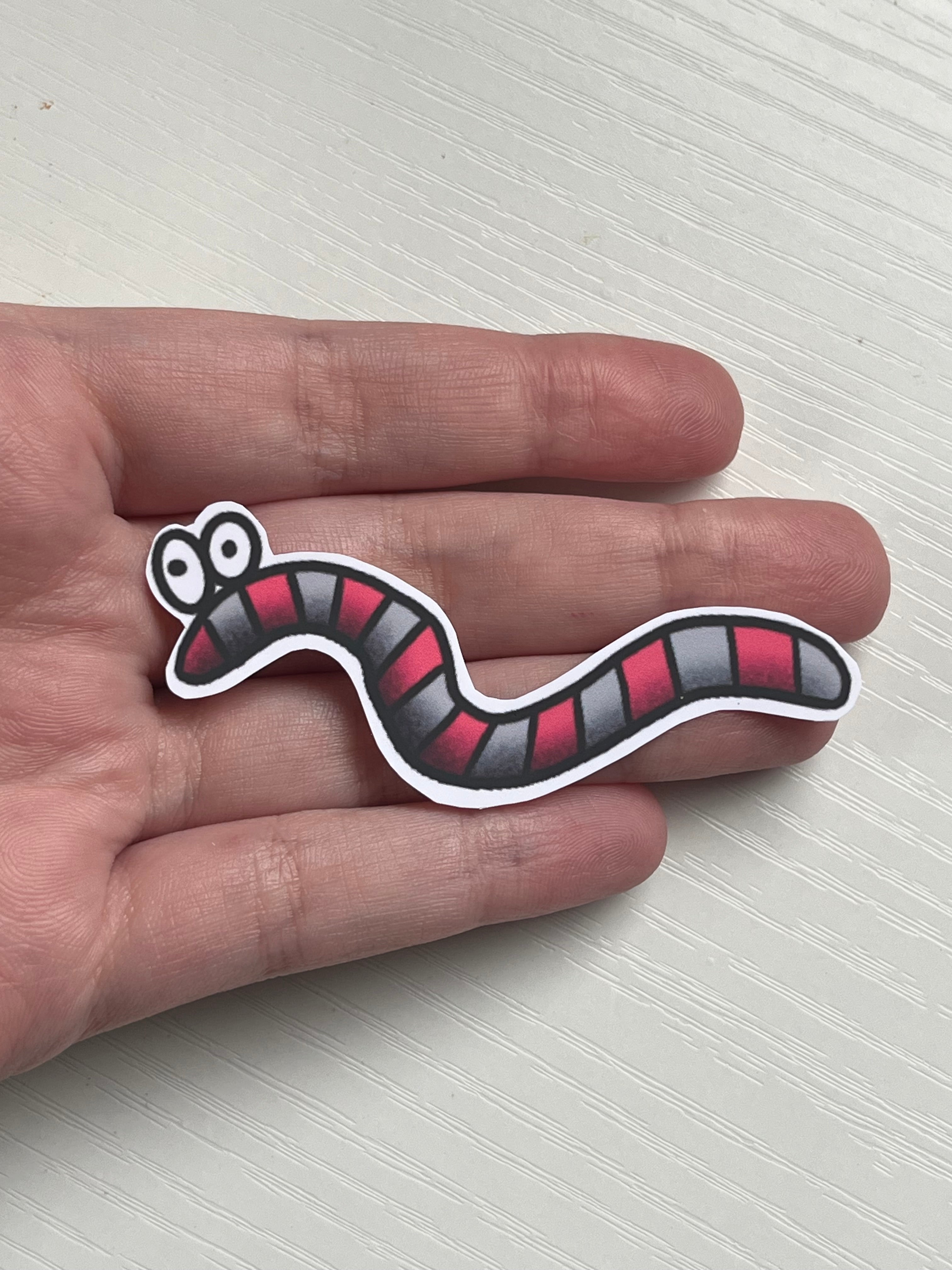 The Worm Sticker