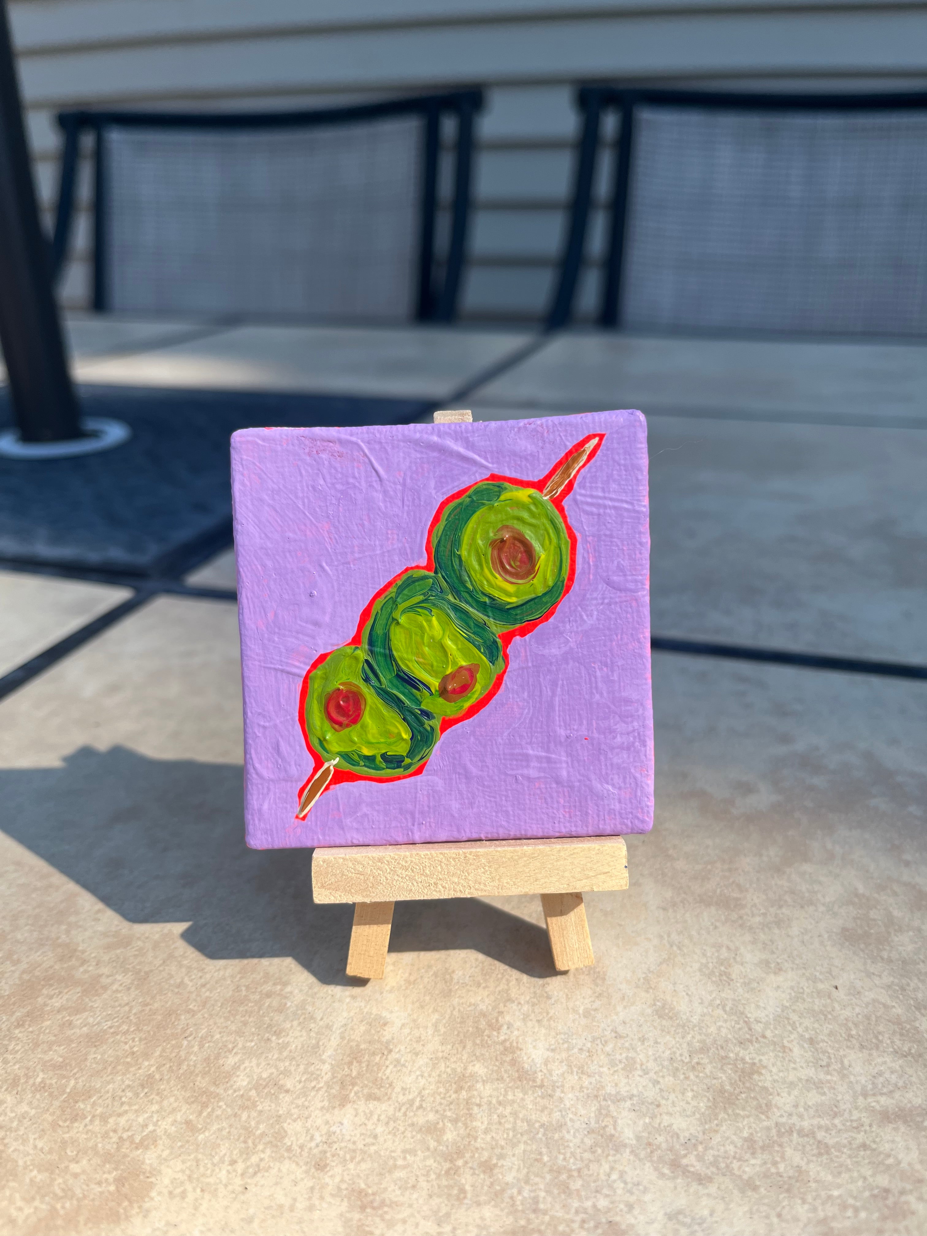 "Olives" - 2.5 x 2.5 Inch Original
